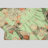 Girls Casual Printed Fancy Frocks - Green
