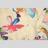 Girls Casual Printed Fancy Frocks - White