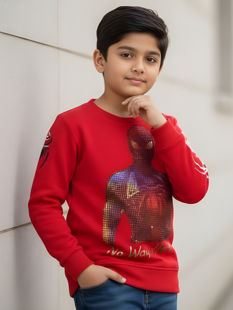 Boys' Red Spider-Man 'No Way Home' Graphic Sweatshirt