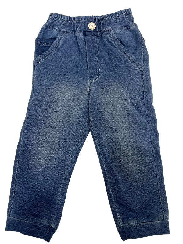 Boys’ Blue Denim Jeans with Elastic Waistband – Comfortable Everyday Wear
