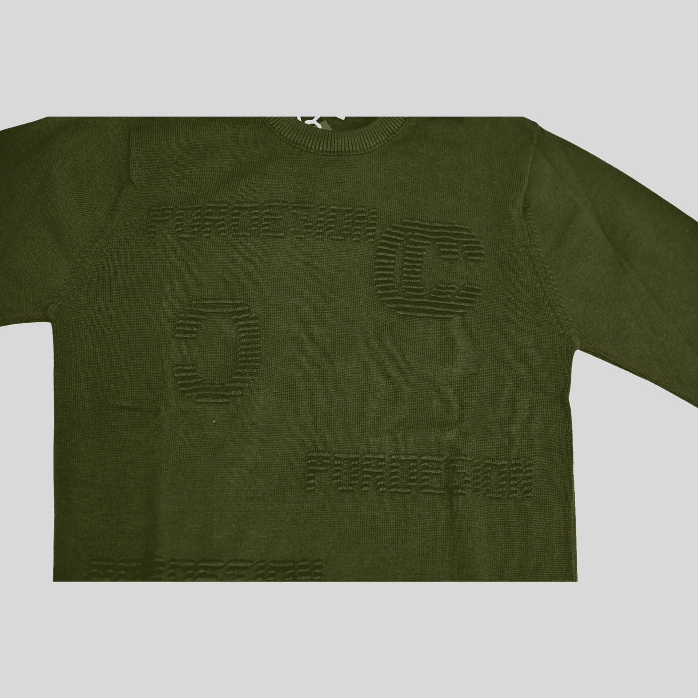 Boys Casual Full Sleeves Plain Round Neck T-Shirt - Green