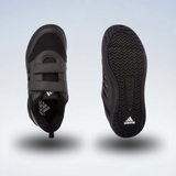Adidas Fluo Black Velcro Unisex School Shoes.