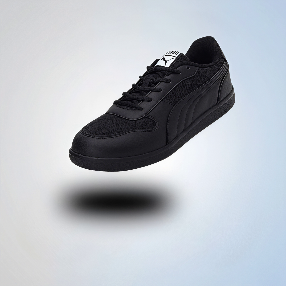 Puma Black Lace Unisex School Shoes.