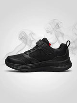 Skechers Unisex Black Velcro School Shoes.