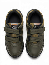 Rex Stealth Green Velcro Sneakers for Boys.