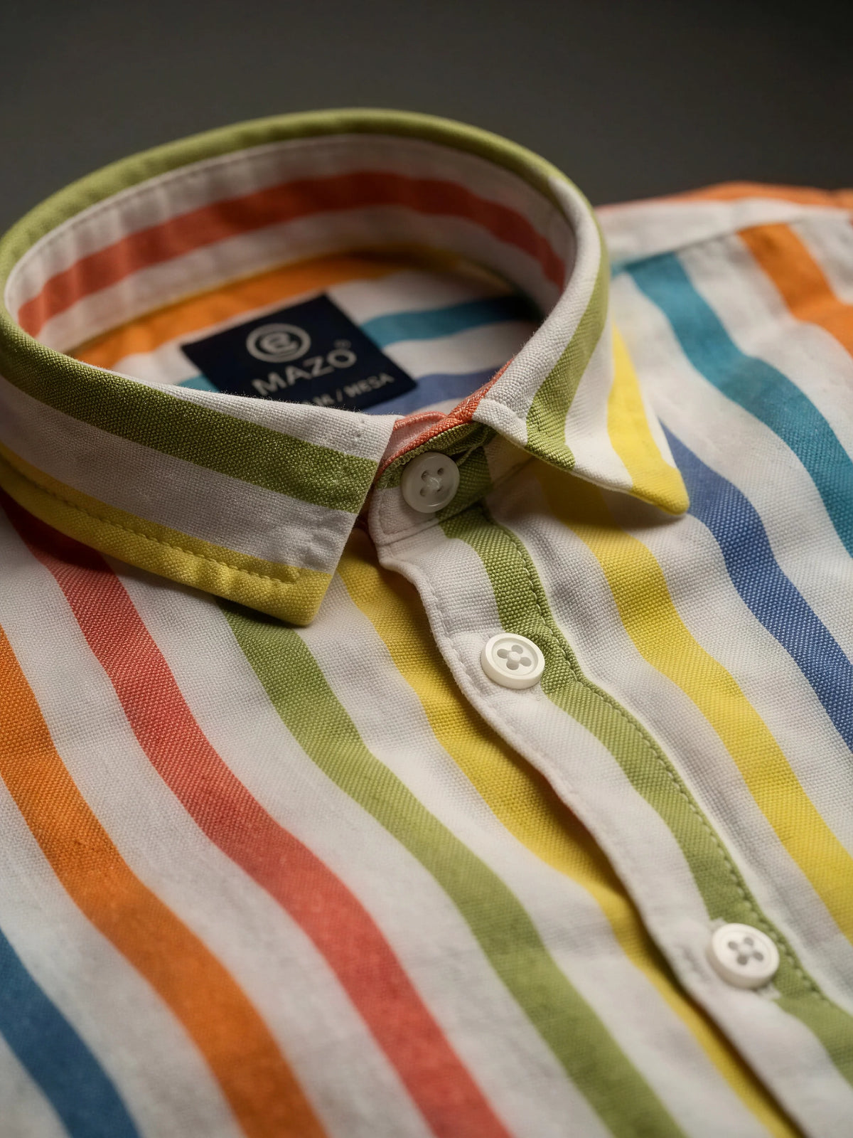 Boys Multicolor Vertical Striped Full Sleeve Casual Shirt
