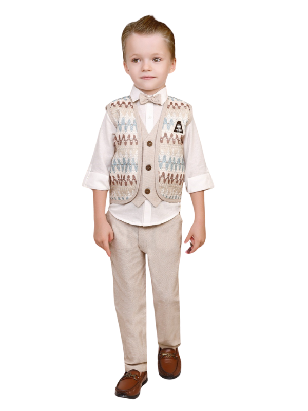 Boys' Formal 4-Piece Suit Set