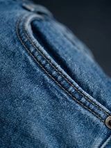 Girls Blue Wide Leg Casual Denim Pants.