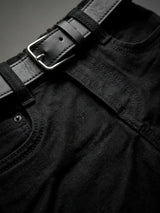Boys Classic Black Regular Fit Jeans.