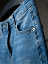 Girls Blue Wide Leg High Waisted Casual Pants