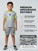 Boys' Grey Sports Performance Coordinate Set - Activewear for Kids