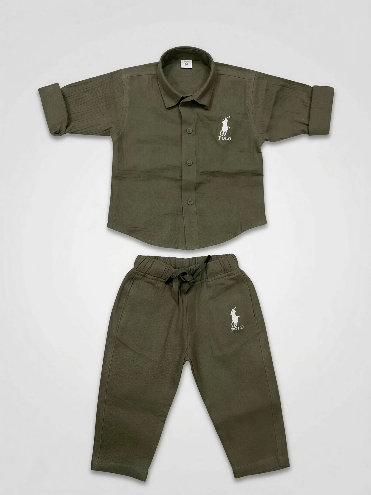 Boys Olive Green Co-ord Set