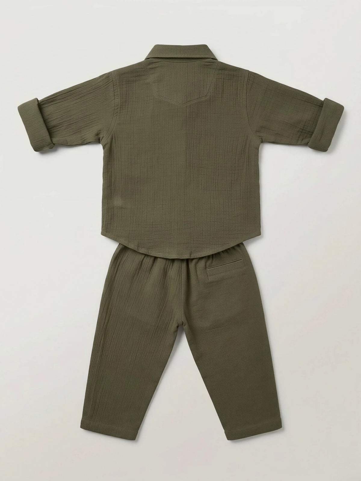 Boys Olive Green Co-ord Set