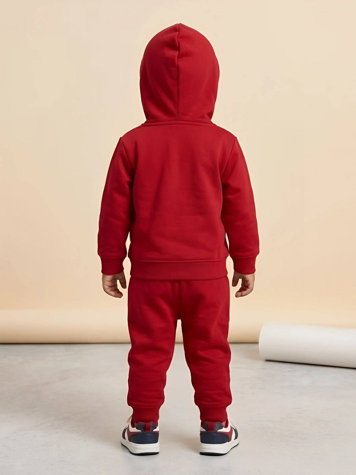 Boys Red Hoodie & Joggers Co-Ord Set.