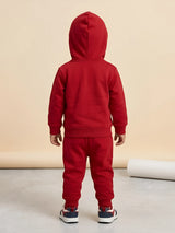 Boys Red Hoodie & Joggers Co-Ord Set.