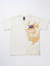 Cream Cotton Graphic Print T-Shirt Kids Casual Wear