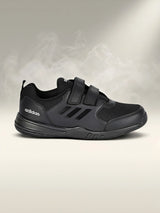 Adidas Element 1.0M Black Velcro School Shoes.