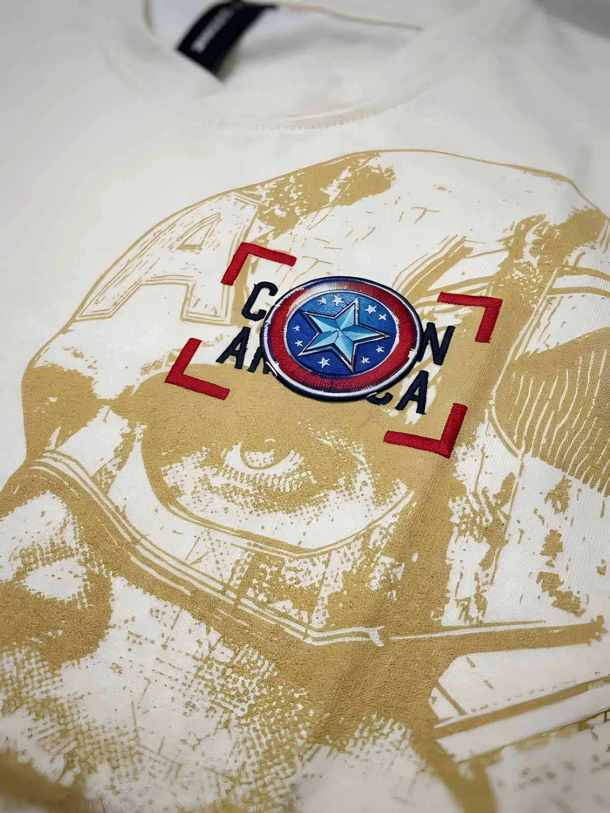 Cream Cotton Graphic Print T-Shirt Kids Casual Wear