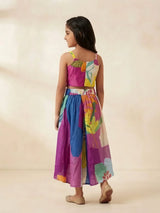 Rani Printed Crop Top Choli Set for Girls