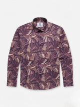 Purple Abstract Print Shirts