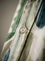 Boys Green Abstract Print Casual Shirt.