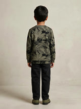 Green Leaf Print Casual T-Shirt Casual Wear