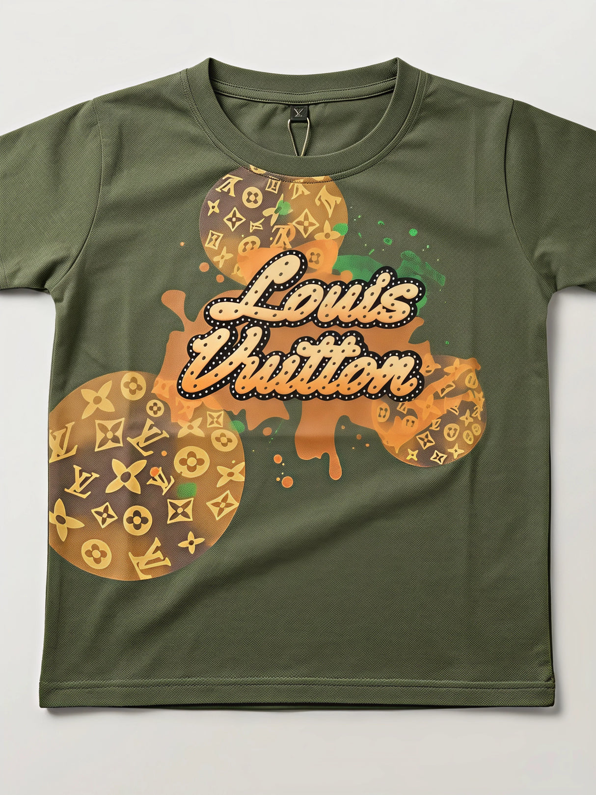 Boys Green Printed Graphic T-Shirt