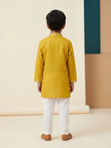 Boys Yellow Ethnic Kurta Set