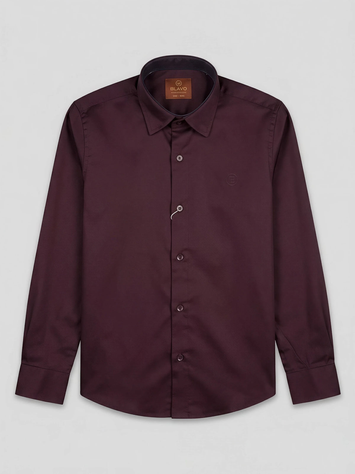 Boys Dark Purple Full Sleeve Casual Shirt.