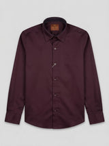 Boys Dark Purple Full Sleeve Casual Shirt.