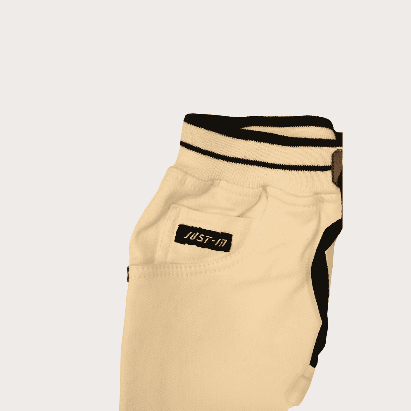 Boys Casual Plain Cotton Jamaican Full Elastic - White