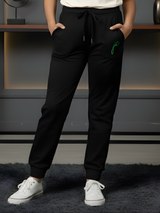 Girls' Premium Black Slim-Fit Joggers