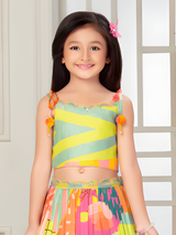 Girls Traditional Sleeves Less Long Choli