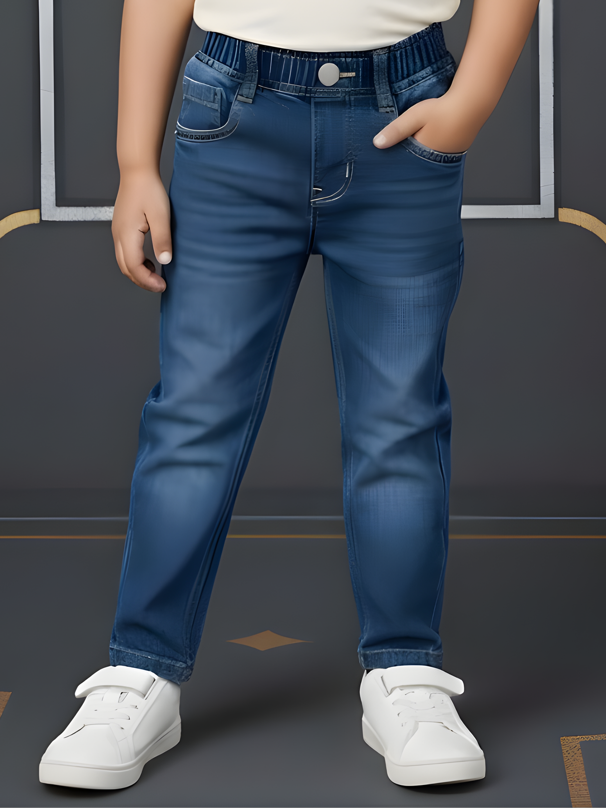 Boys' Comfort Stretch Light Blue Denim Jeans