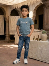 Boys Sage Green Free Spirit Graphic T-Shirt