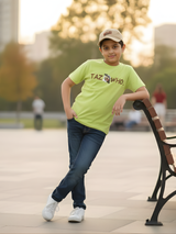 Boys "TAZ WHO." Looney Tunes Graphic Print Lime Green T-Shirt