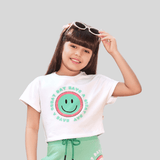 Girls Casual Plain Sleeve Less Short Set - Green