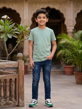 Boys Sea Green Dream World Graphic T-Shirt