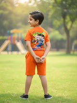 Boys' Electric Orange Graphic Co-Ord Set