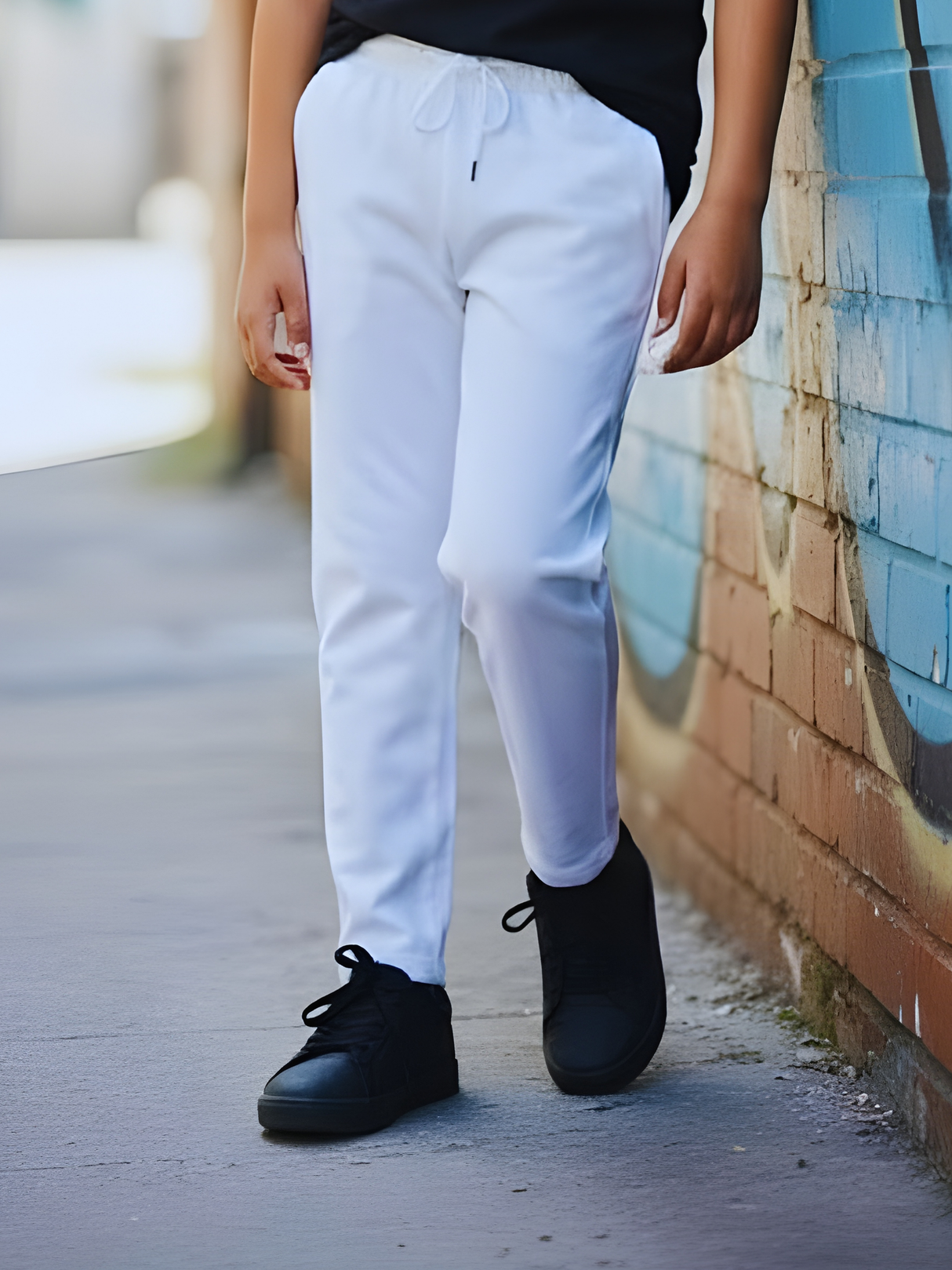 Boys' Classic Cream Comfort-Fit Track Pants