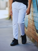 Boys' Classic Cream Comfort-Fit Track Pants