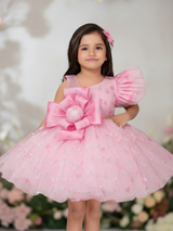 The Sugar Plum Fairy Tulle Party Frock (Statement Pink Bow).