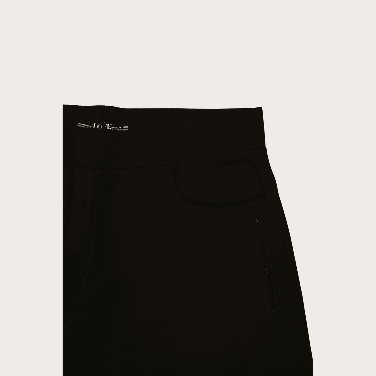 Girls Casual Plain Jeans Jeggings W/O Rib - Black