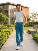 Boys Premium Textured Cotton Track Pants