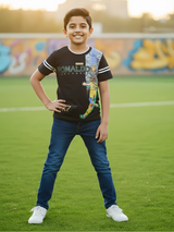 Boys' Ronaldo CR7 Graphic Print Casual T-Shirt