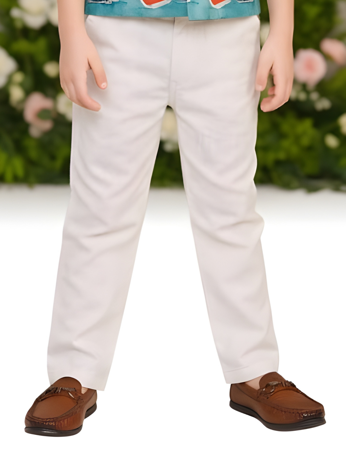 Boys' Cream Waistcoat with Boat/Cityscape Print, Yellow Kurta, and White Trousers Set