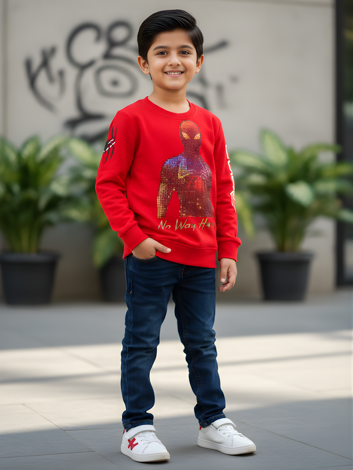Kids' Marvel Thor Action Graphic T-Shirt - Bright Red.