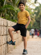 Boys' Urban Comfort Drawstring Shorts - Classic Black