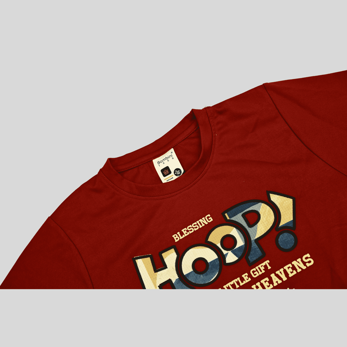 Boys Casual Full Sleeves Plain Round Neck T-Shirt - Maroon