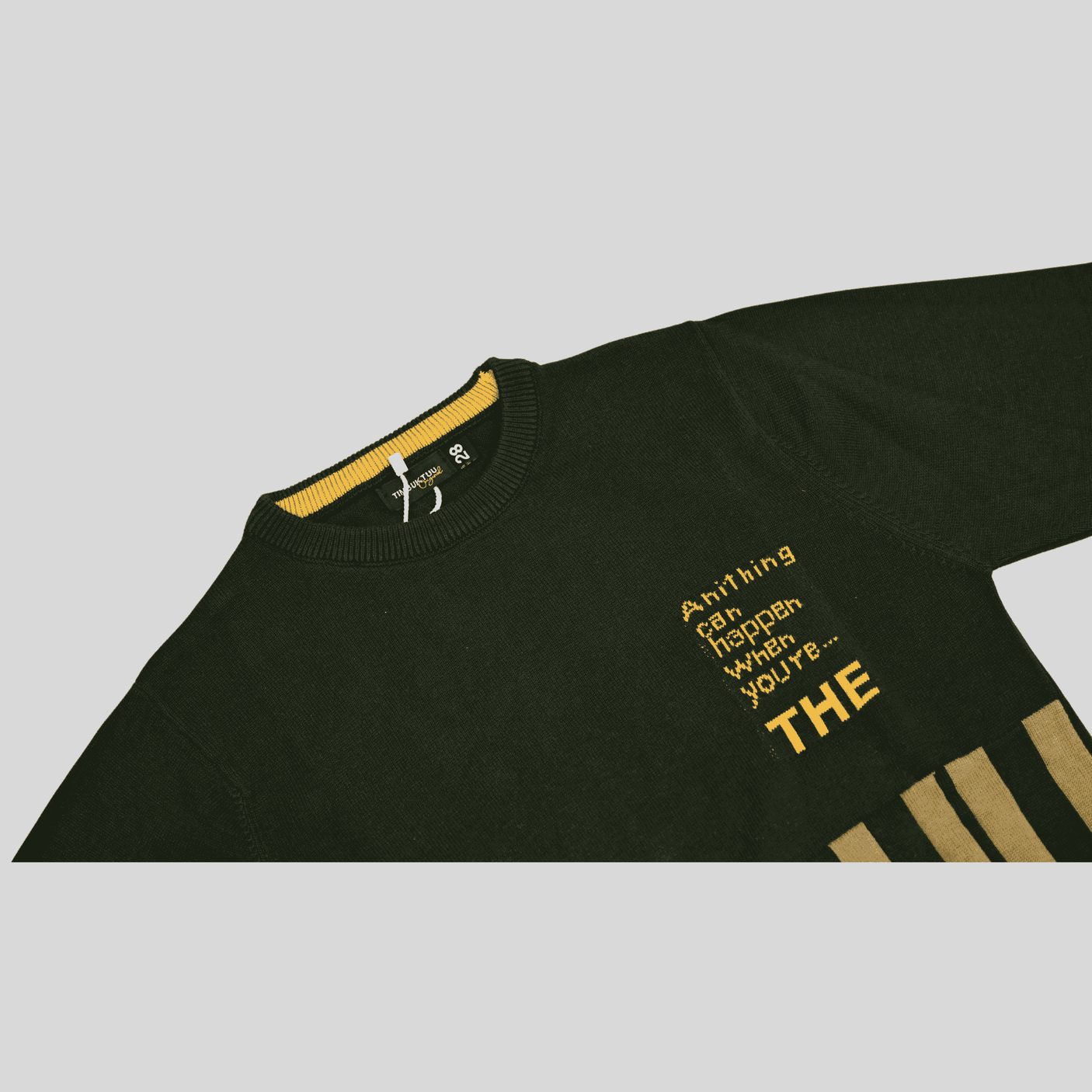 Boys Casual Full Sleeves Printed Round Neck T-Shirt - Green